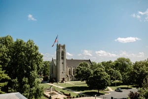 Professor helping students 